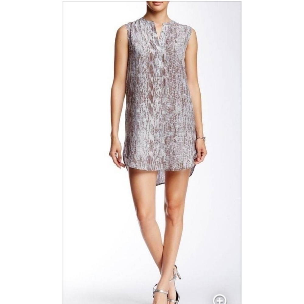 Acrobat Reptile Print Tunic Silk Dress Size Small